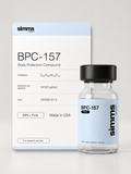 BPC-157 Body Protection Compound bottle and packaging on a light gray background