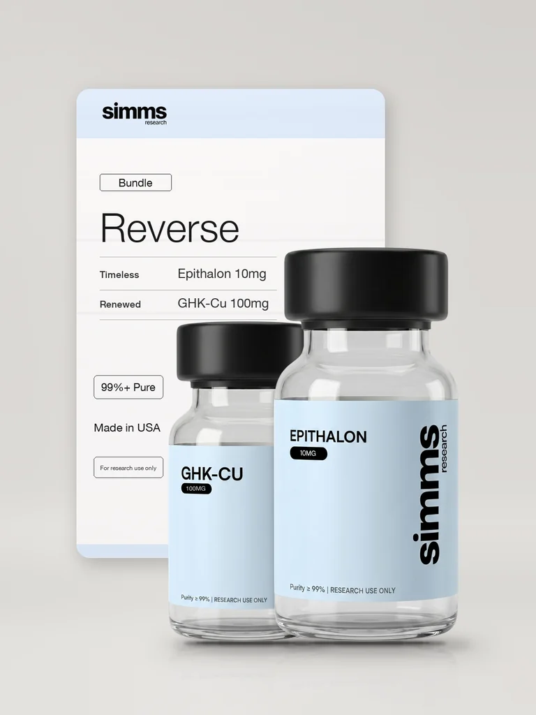 Simms Research Reverse Bundle: Epithalon 10mg and GHK-Cu 100mg vials